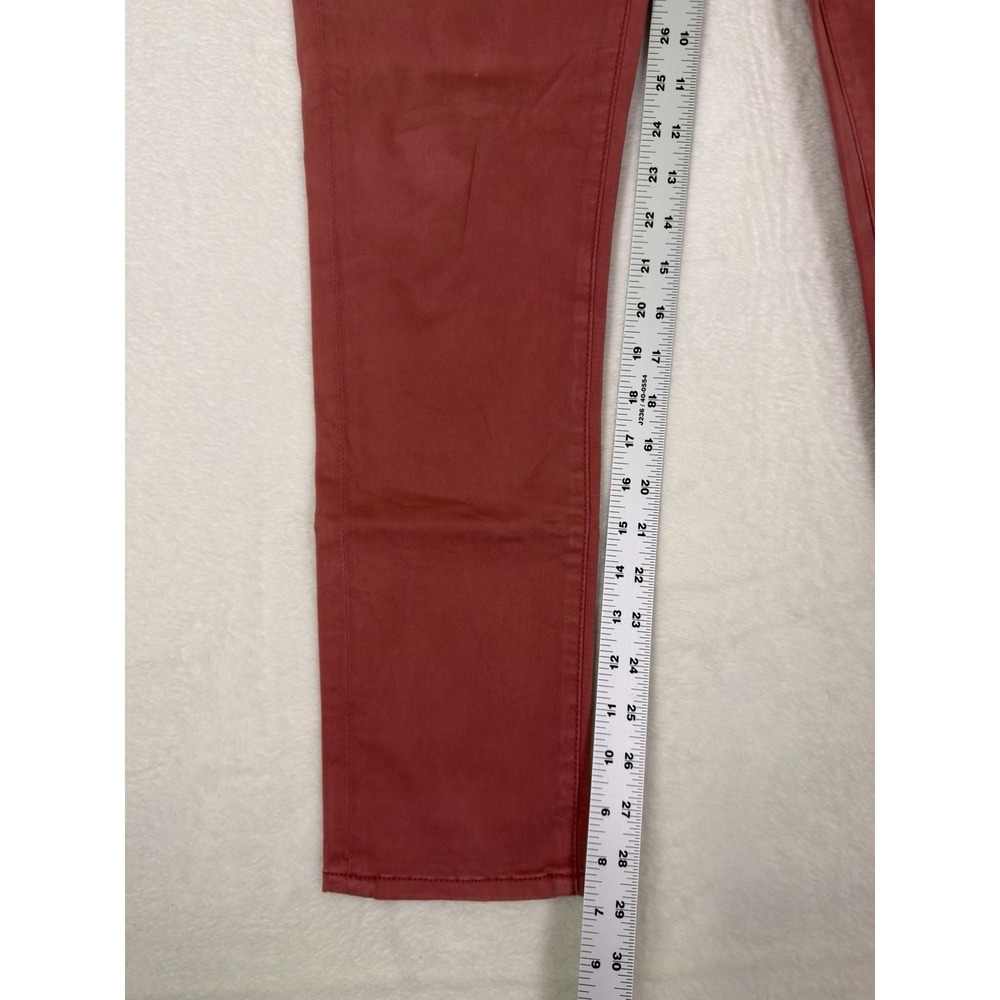 Pilcro Anthropologie Chino Pants Womens 28 Pink Stet Suede Skinny Ankle Mid Rise - Picture 5 of 9